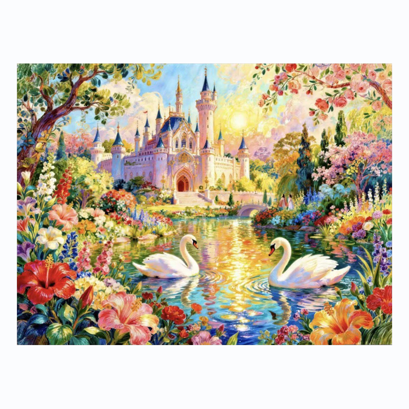 Home Textiles Discount - 9CT 14ct Swans Castle Printed Kit