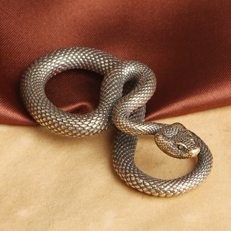 Xt Home Textiles - 1pc Copper Snake Boa Ornament Decoration