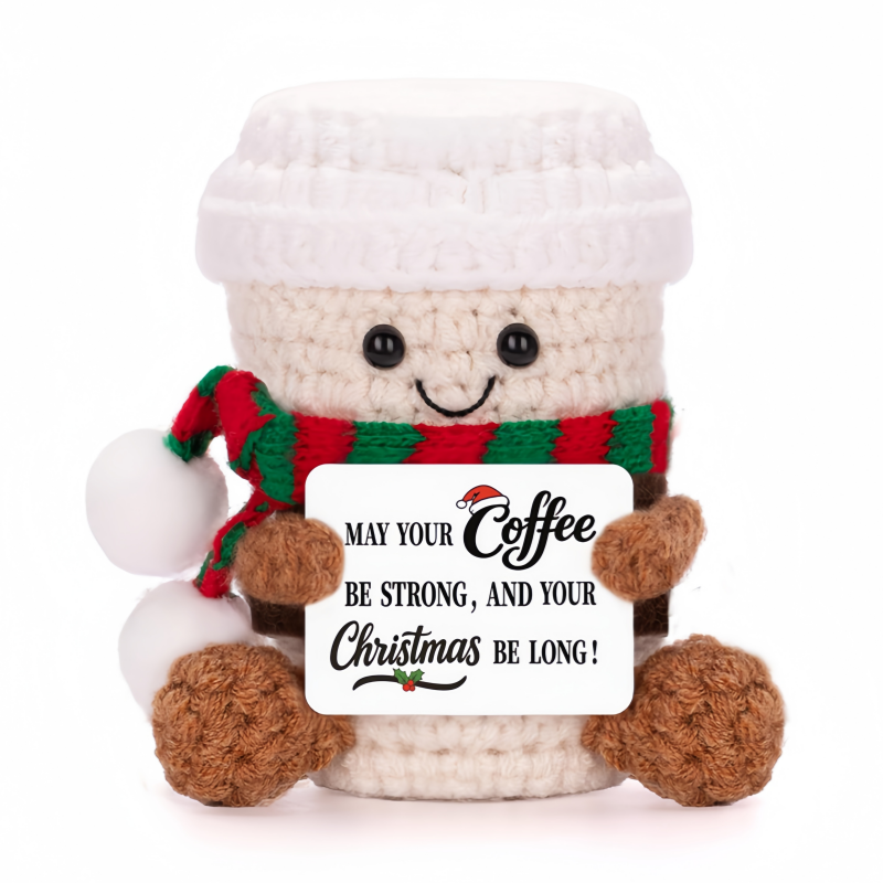 Home Textiles Today - Handmade Crochet Coffee Doll with Positive