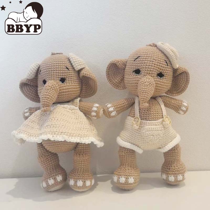 Home Textiles Today - Handmade Crochet Elaphant Plush Amigurumi Animal