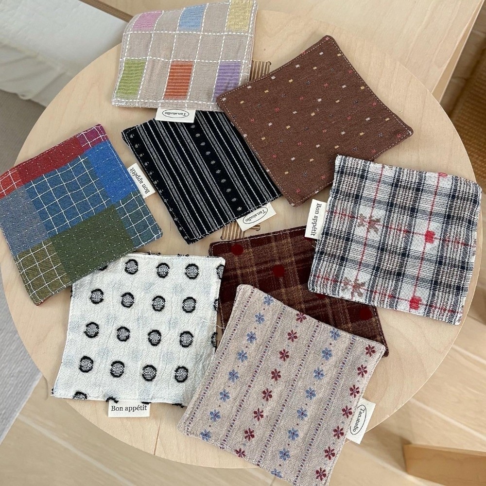 Home Textiles Discount - New Colored Water Cup Mat Cotton