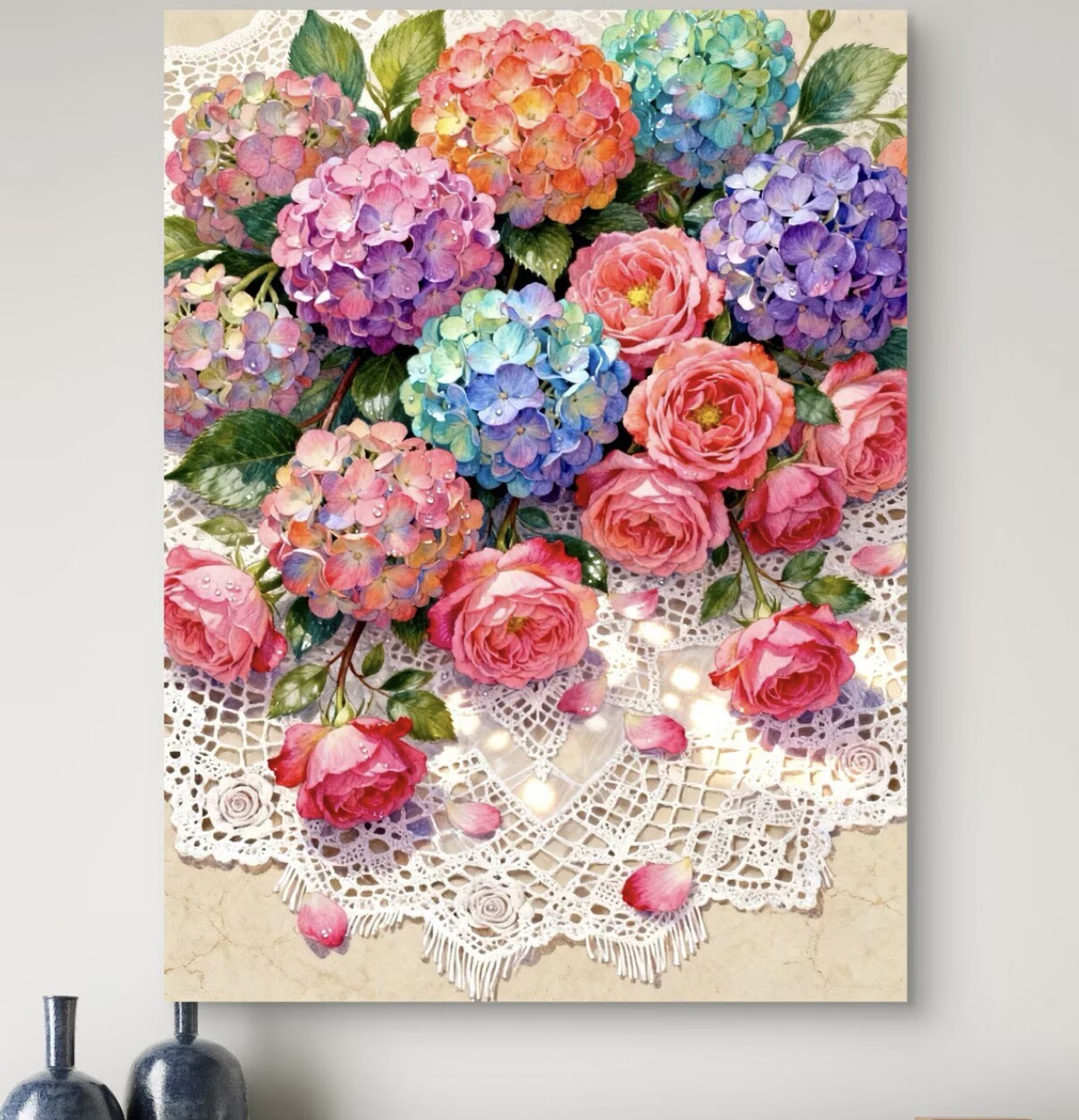 Home Textiles Discount - 9CT 11ct 14ct Hydrangea Printed Kit