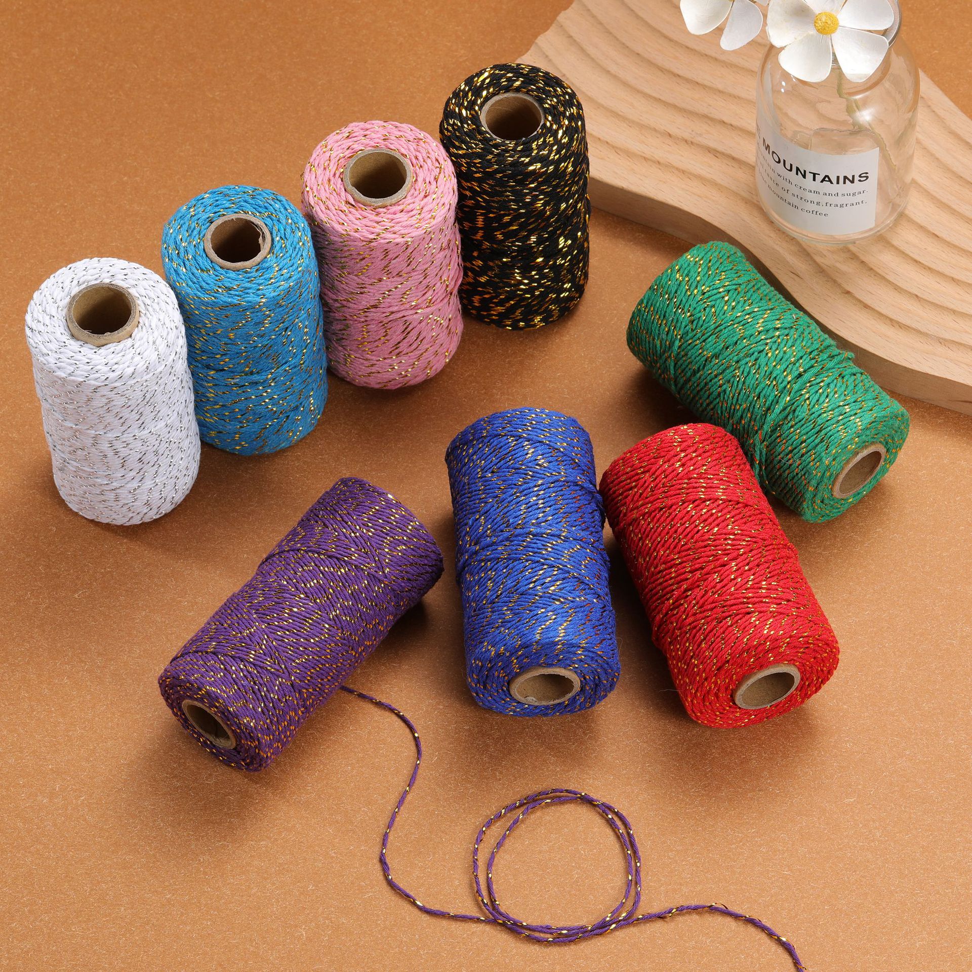 Home Textiles Today - 100yards 2mm Double Colour Cotton Cord