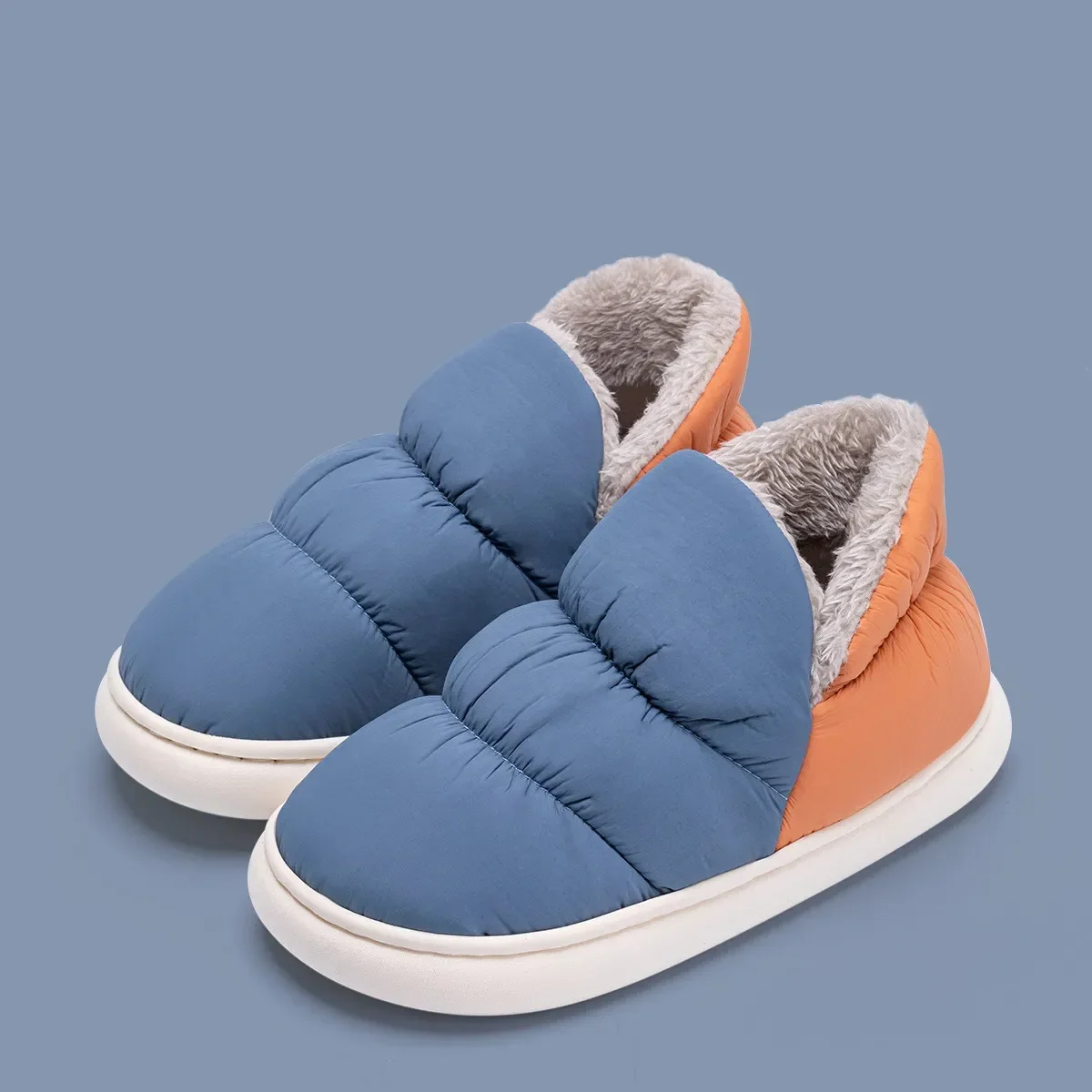 Home Textile - Women Men Slippers Winter Down Cloth
