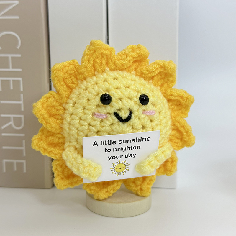 Home Textiles Today - Funny Positive Crochet Sunshine Doll Desktop