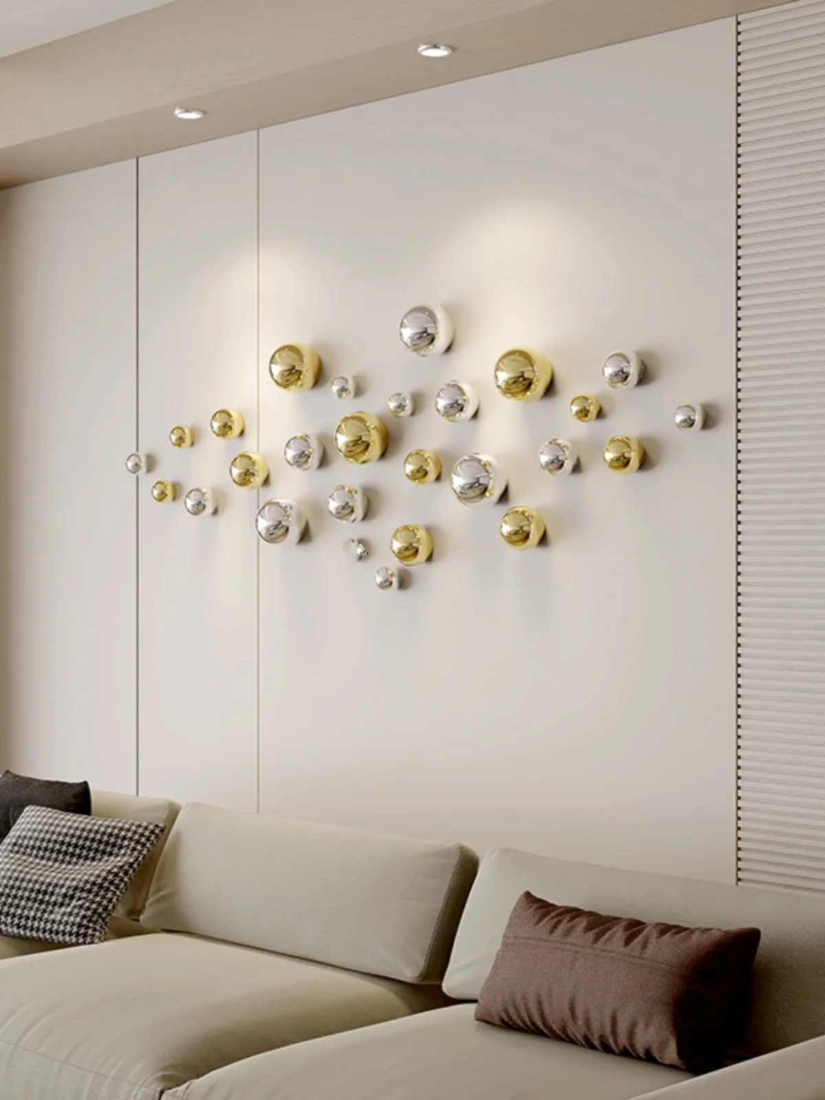 Xt Home Textiles - Wall Decor Imitation Stainless Steel Decorative