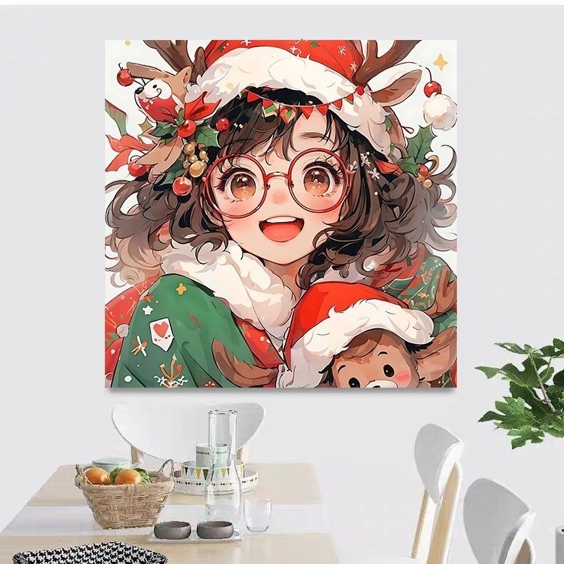 9ct 60x60cm Christmas Girl Emb - đánh giá và giá Home Textiles Discount