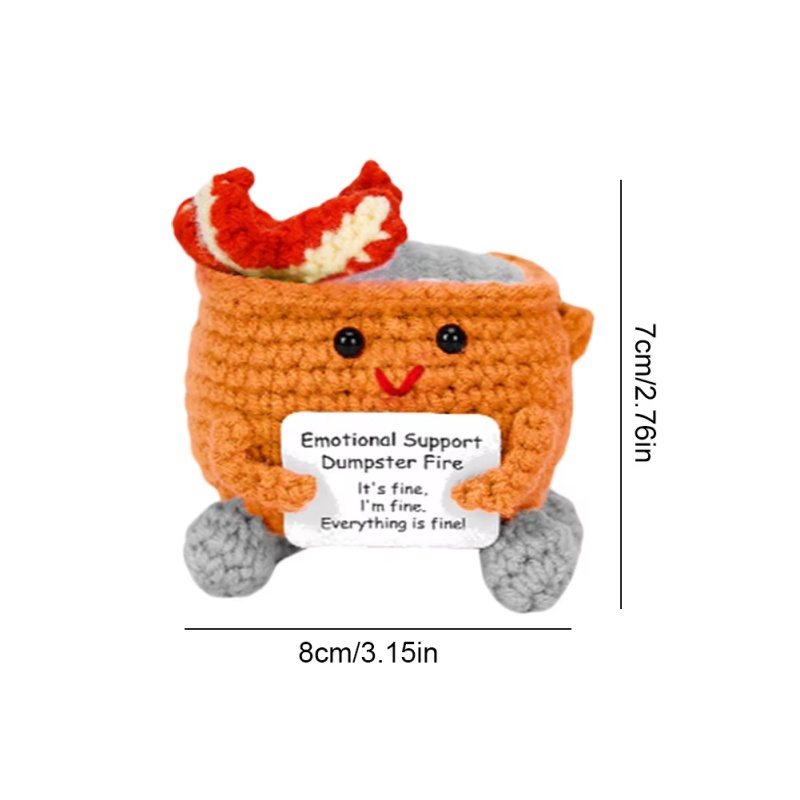 Handmade Crochet Dumpster Fire - đánh giá và giá Home Textiles Today