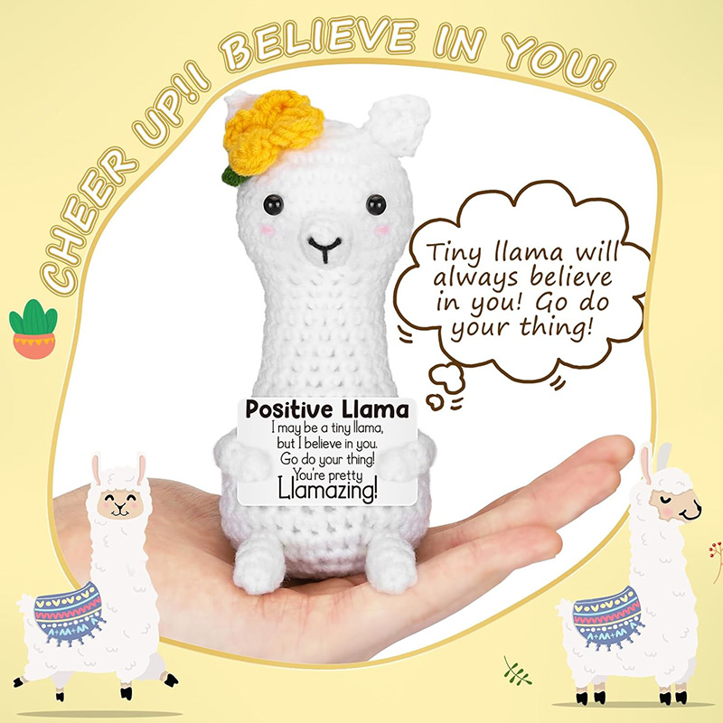 Funny Handmade Crochet Llama P - đánh giá và giá Home Textiles Today