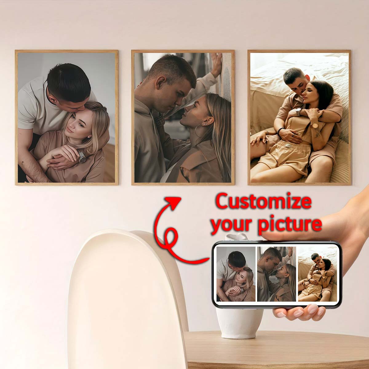 Triptych - 2D custom photo woo - đánh giá và giá Home Textiles Today