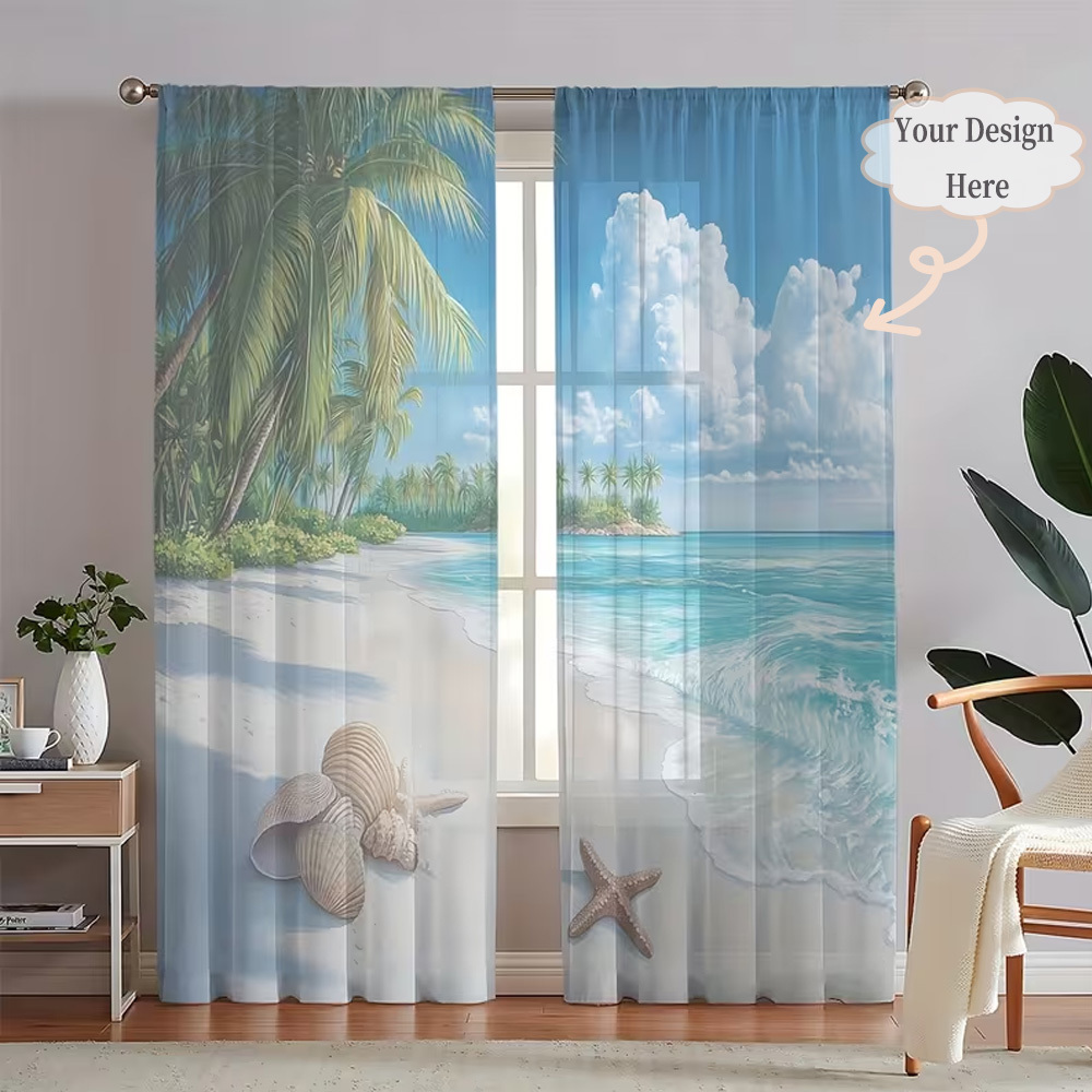 Custom 2D Flat 2pcs Sheer Curt - đánh giá và giá Home Textile
