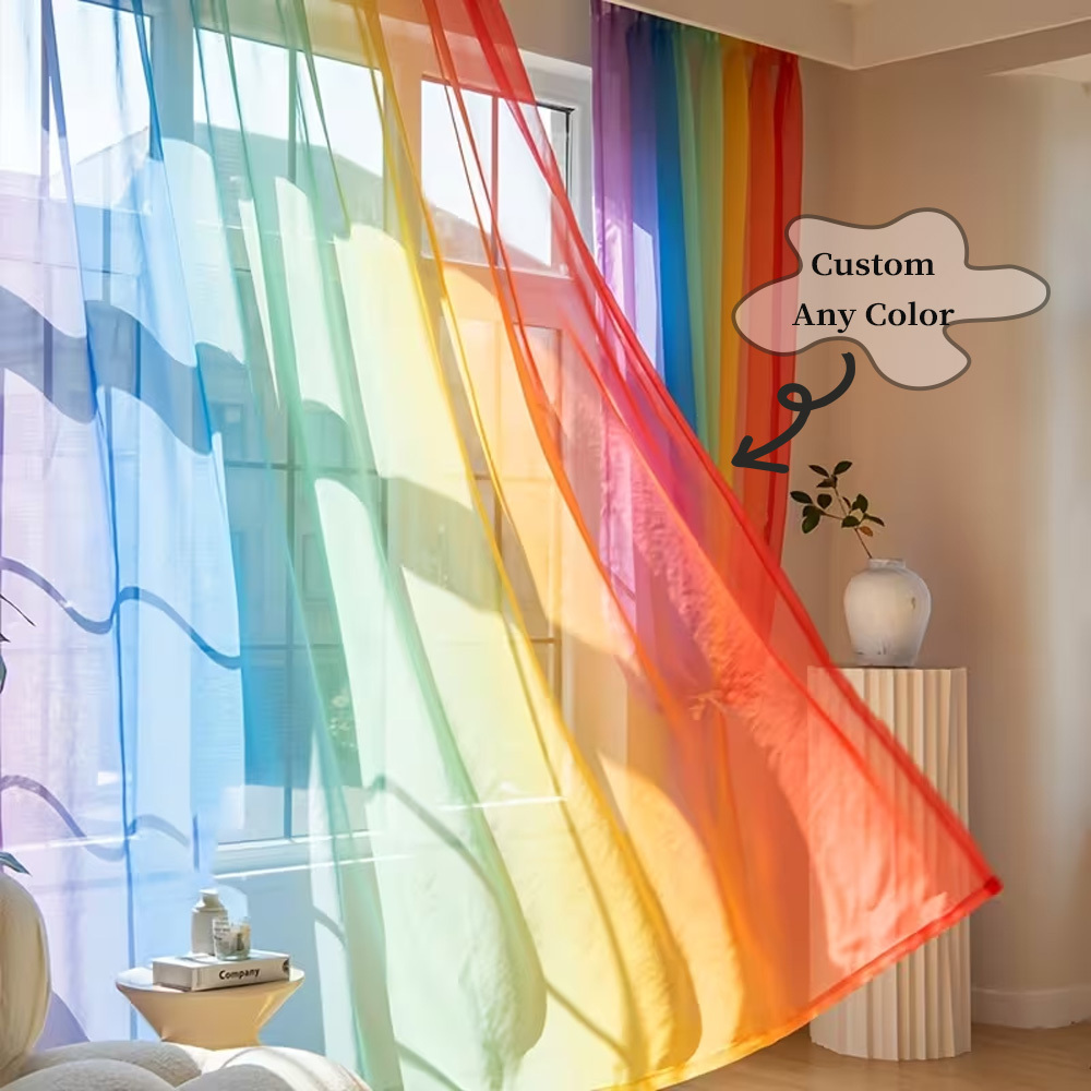 Custom 2D Flat 2pcs Sheer Curt - đánh giá và giá Home Textile