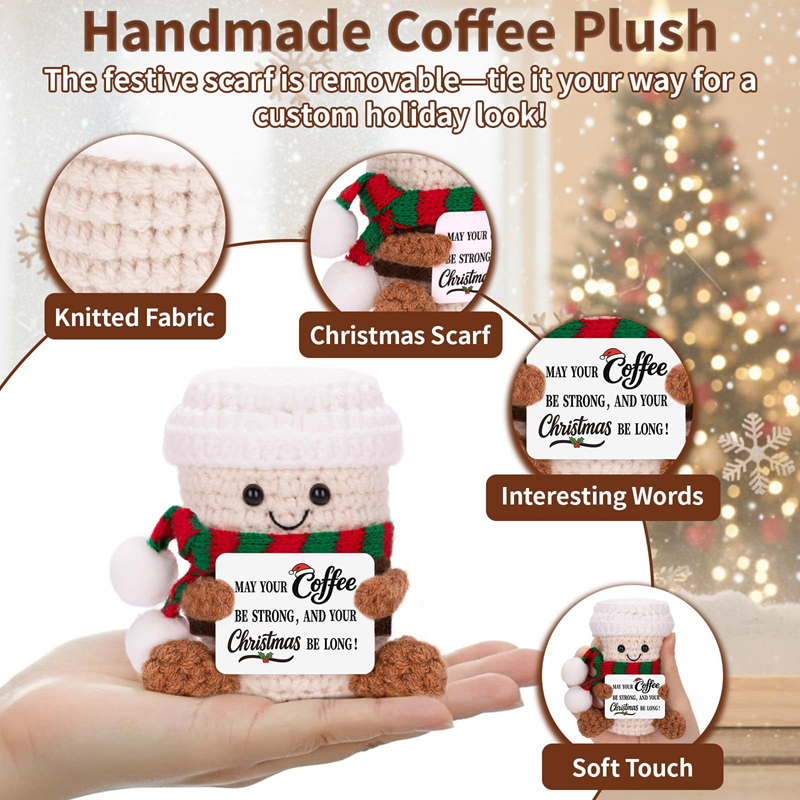 Handmade Crochet Coffee Doll w - đánh giá và giá Home Textiles Today