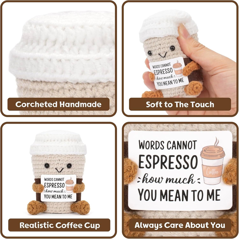 Handmade Crochet Coffee Doll w - đánh giá và giá Home Textiles Today