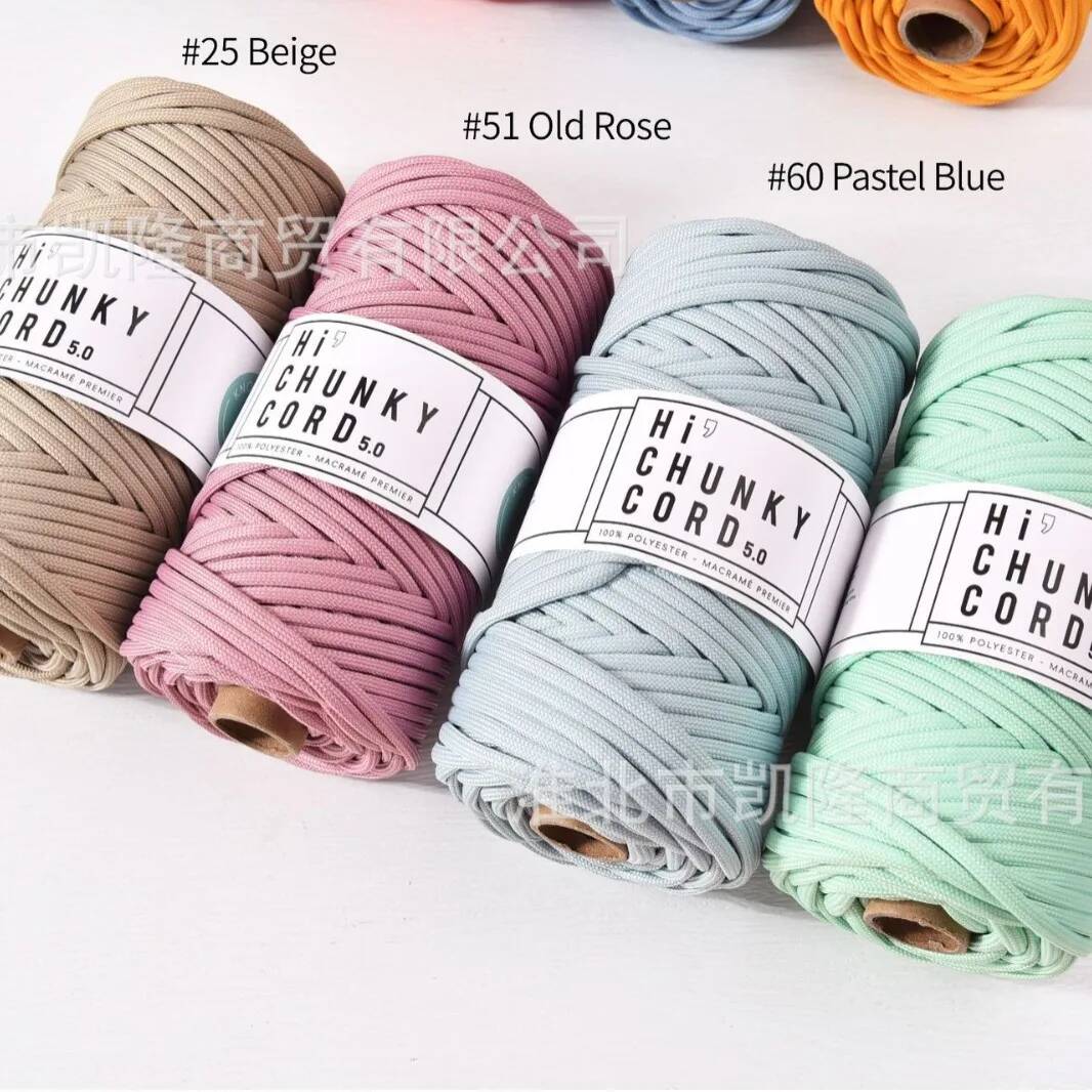 Soft Polyester Chunky Cord 5mm - đánh giá và giá Home Textiles Consultant