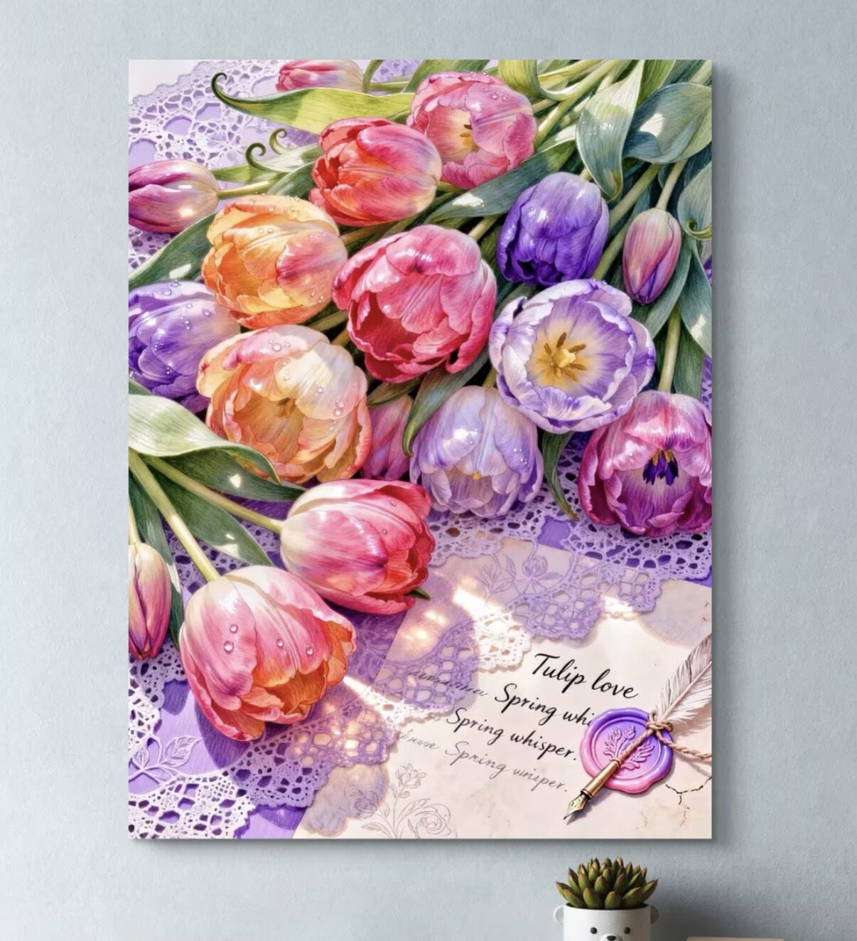 9CT 14ct tulip letter paper Pr - đánh giá và giá Home Textiles Discount