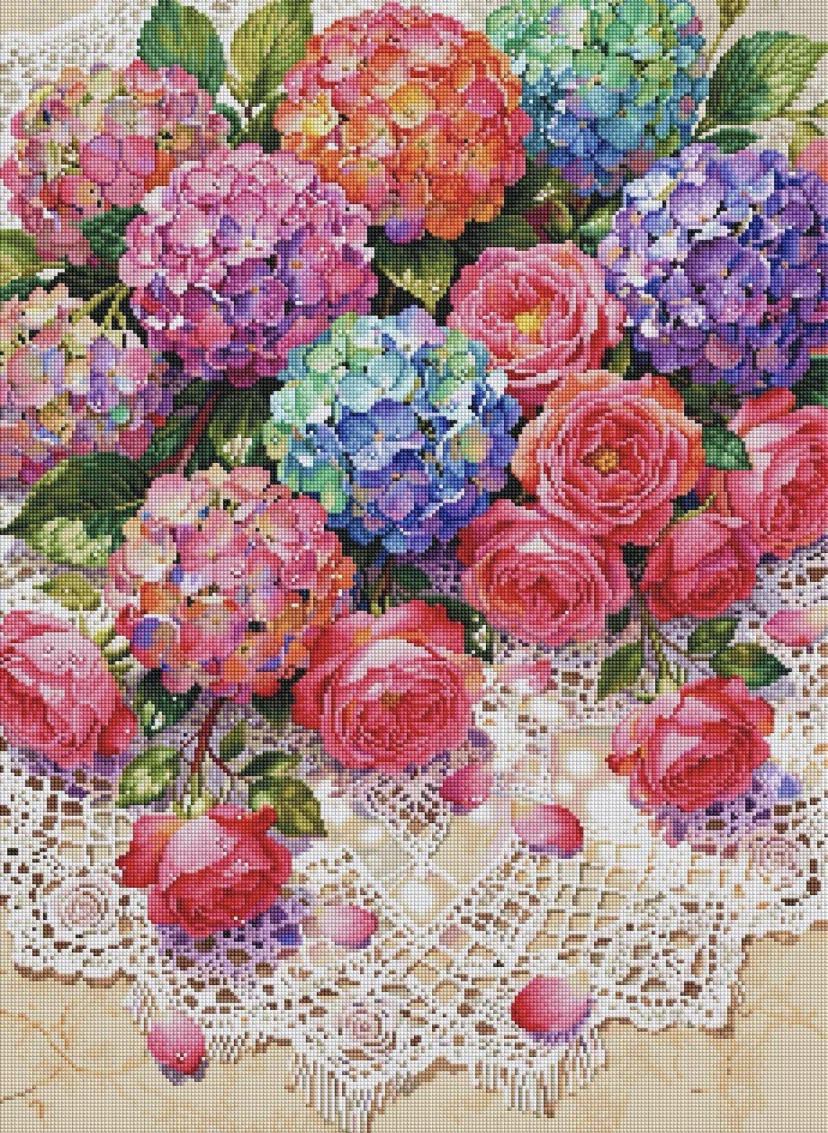 9CT 11ct 14ct Hydrangea Printe - đánh giá và giá Home Textiles Discount