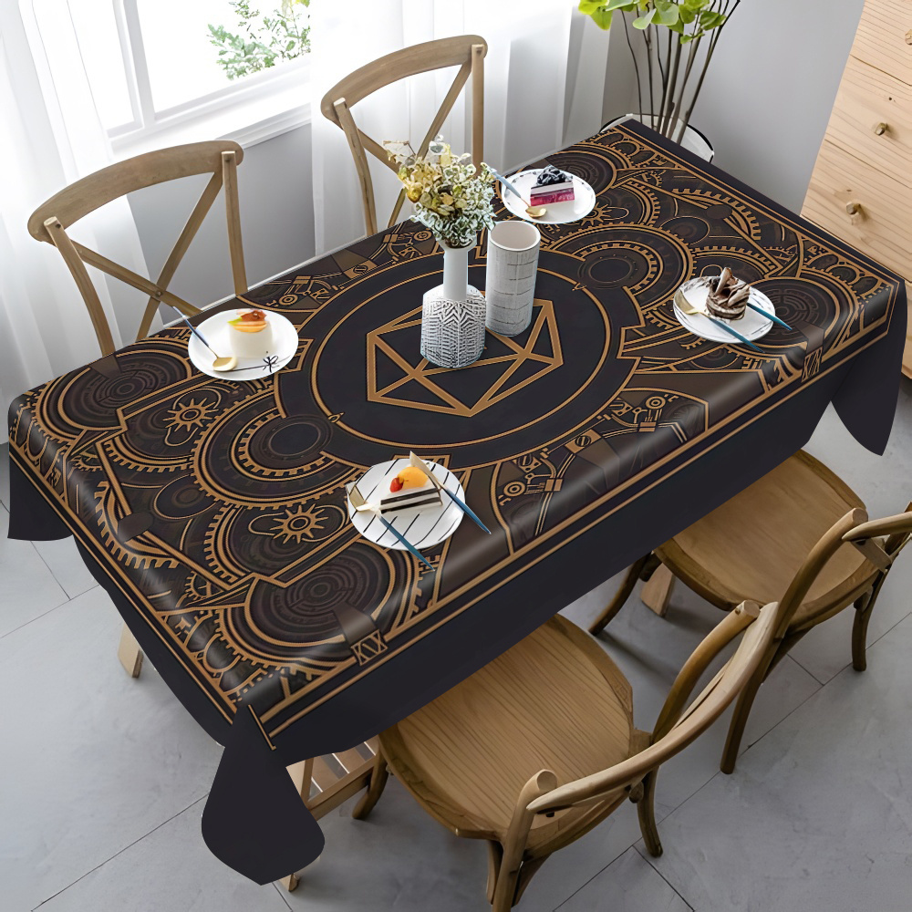 Steampunk Black Golden Gear Pa - đánh giá và giá Home Textile