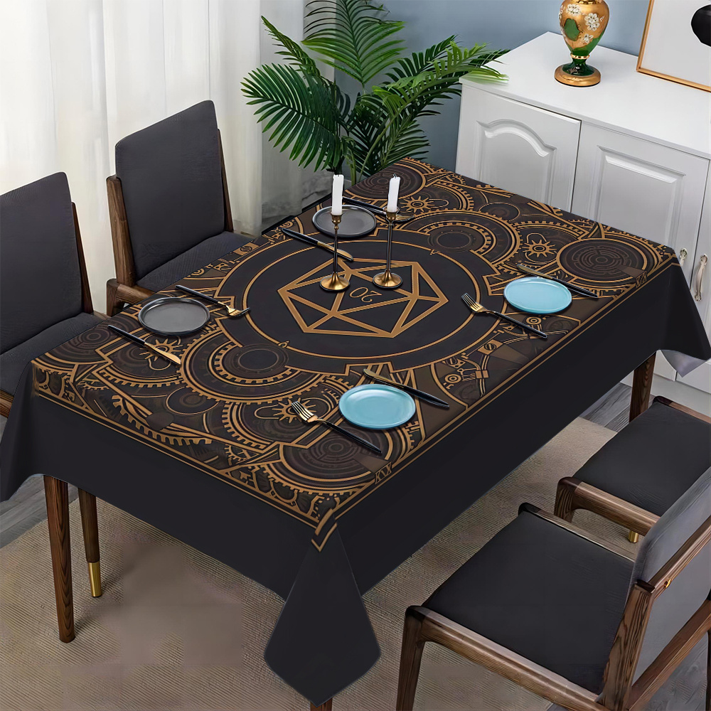 Steampunk Black Golden Gear Pa - đánh giá và giá Home Textile
