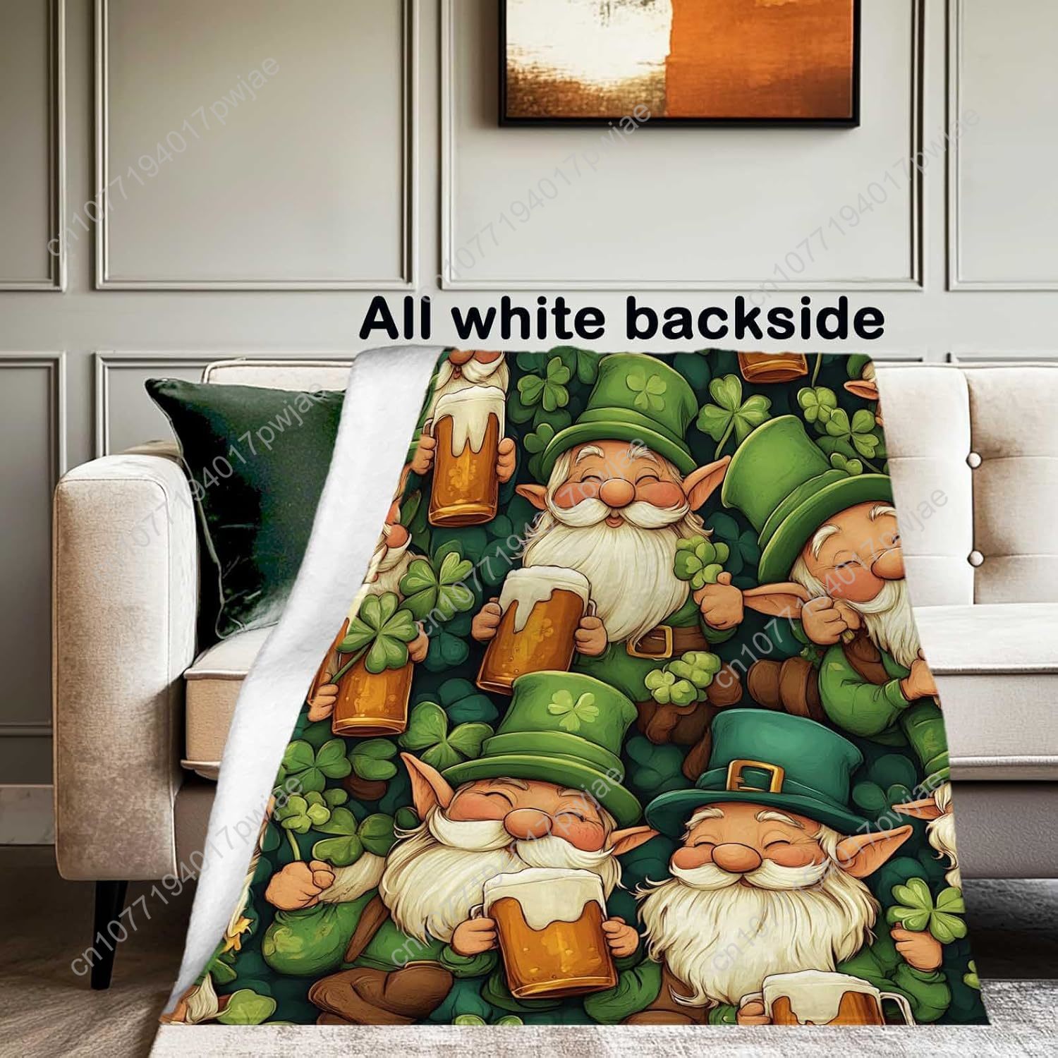 St. Patrick’s Day Gnome Throw  - đánh giá và giá Home Textiles Today