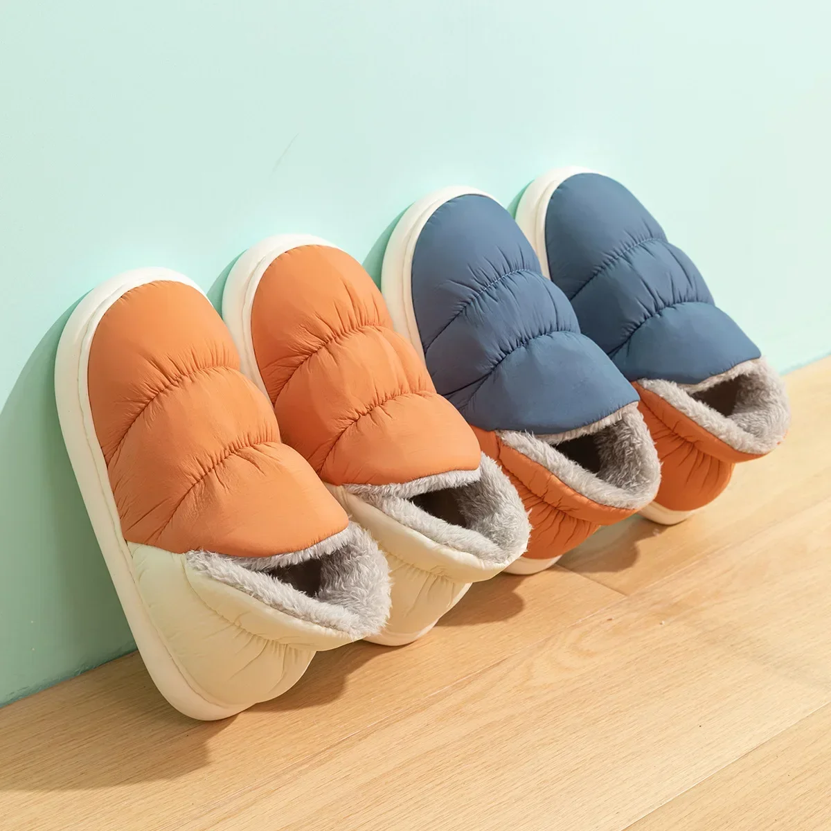 Women Men Slippers Winter Down - đánh giá và giá Home Textile