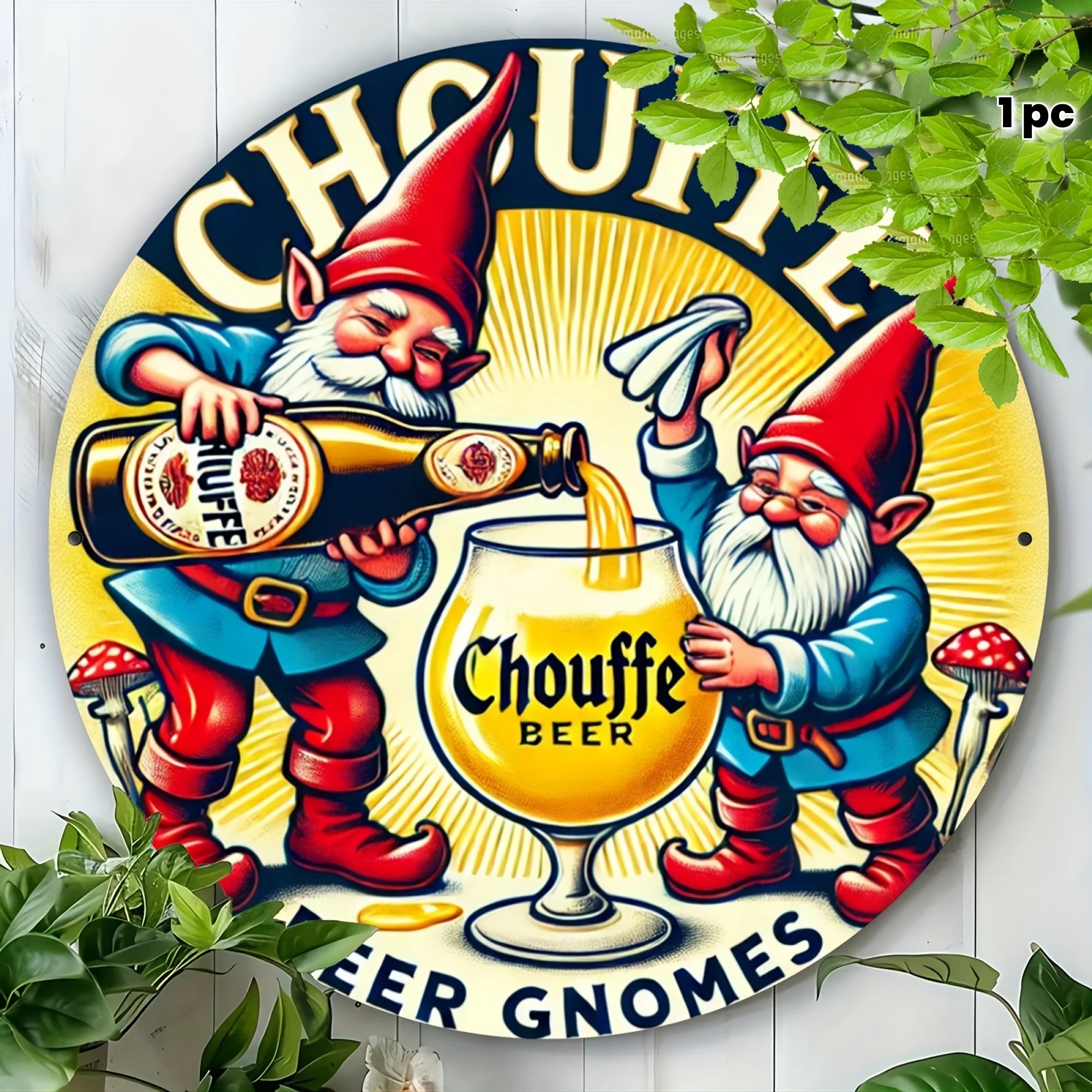 Round Metal Sign with Beer Gno - đánh giá và giá Xt Home Textiles