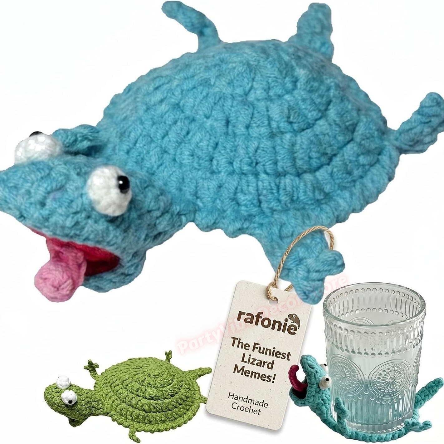 Animal Crochet Cup Coaster Han - đánh giá và giá Home Textiles Today
