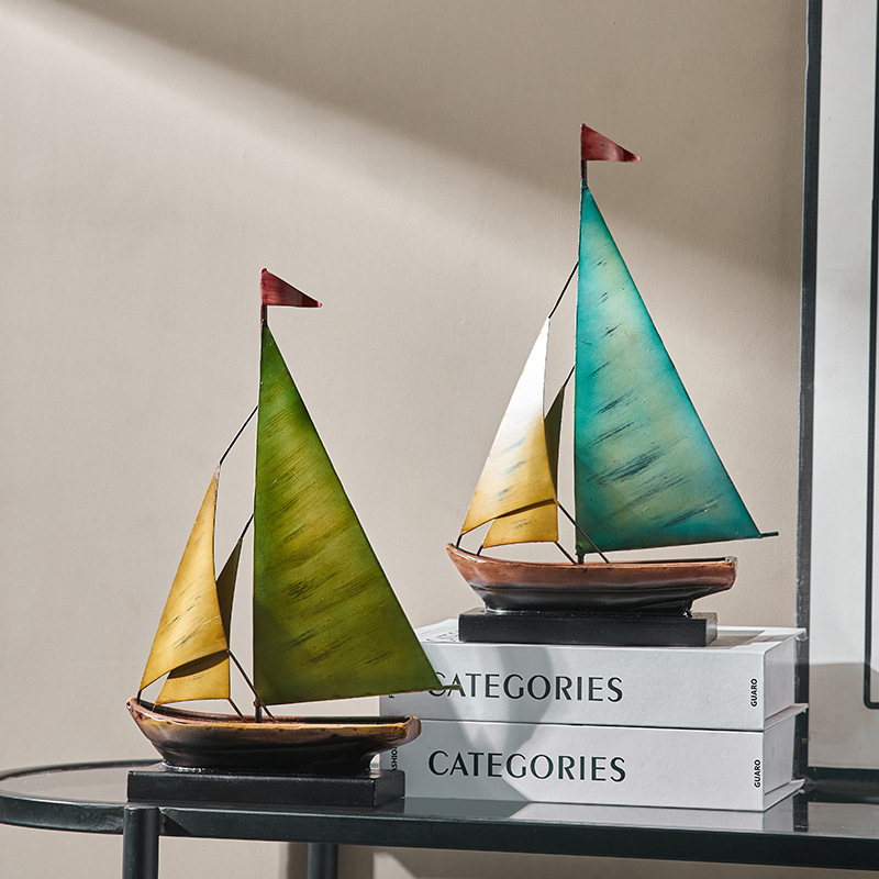 Creative Sailboat Model Orname - đánh giá và giá Xt Home Textiles