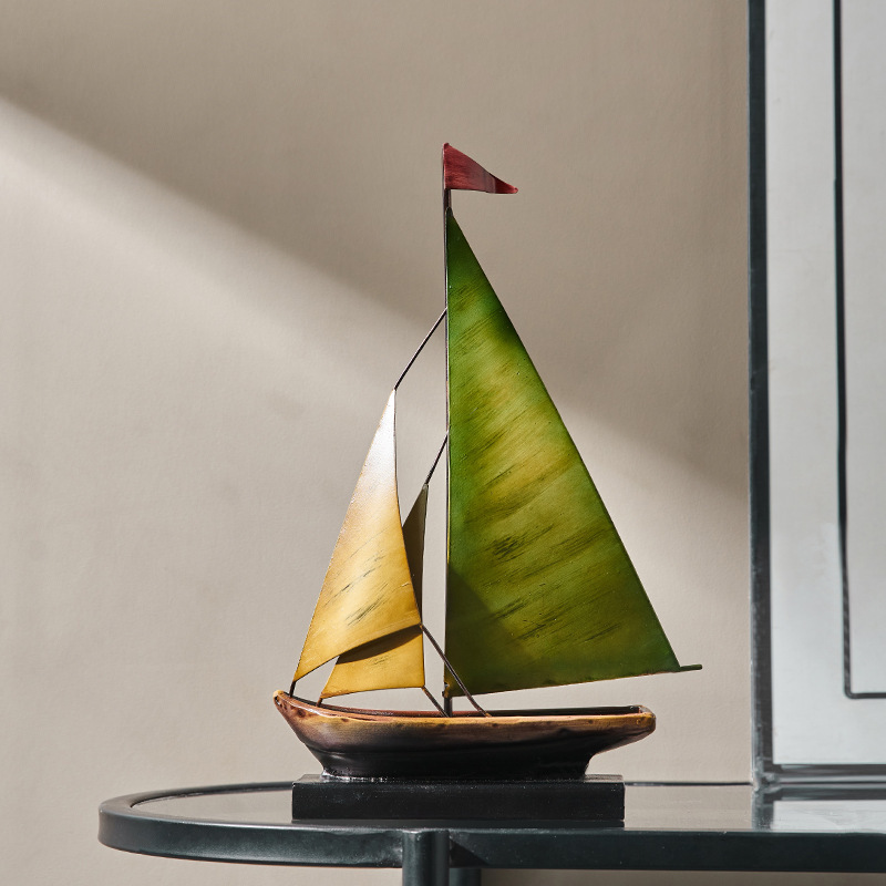 Creative Sailboat Model Orname - đánh giá và giá Xt Home Textiles
