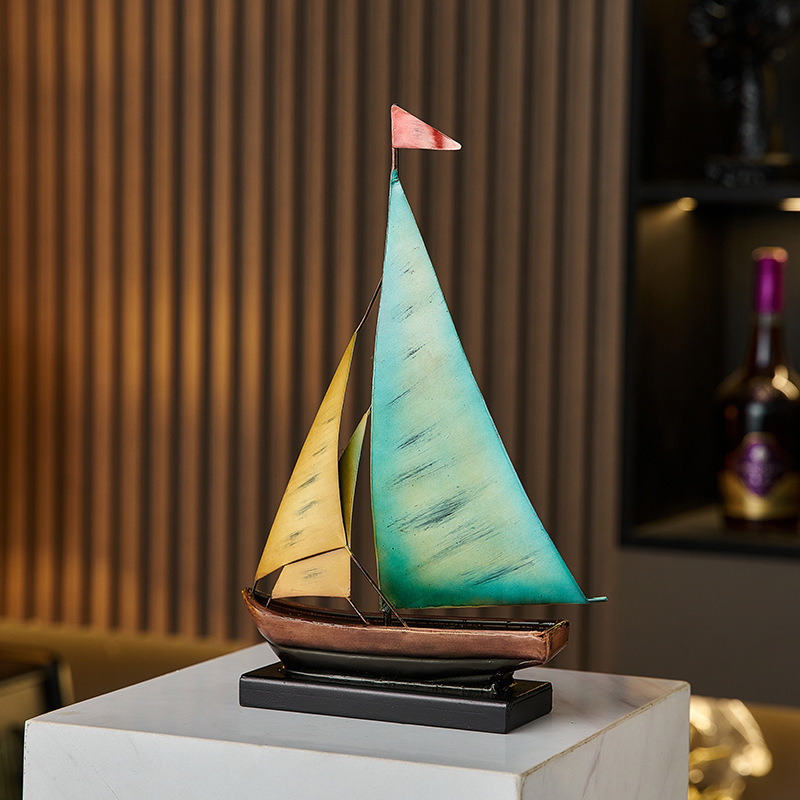 Creative Sailboat Model Orname - đánh giá và giá Xt Home Textiles