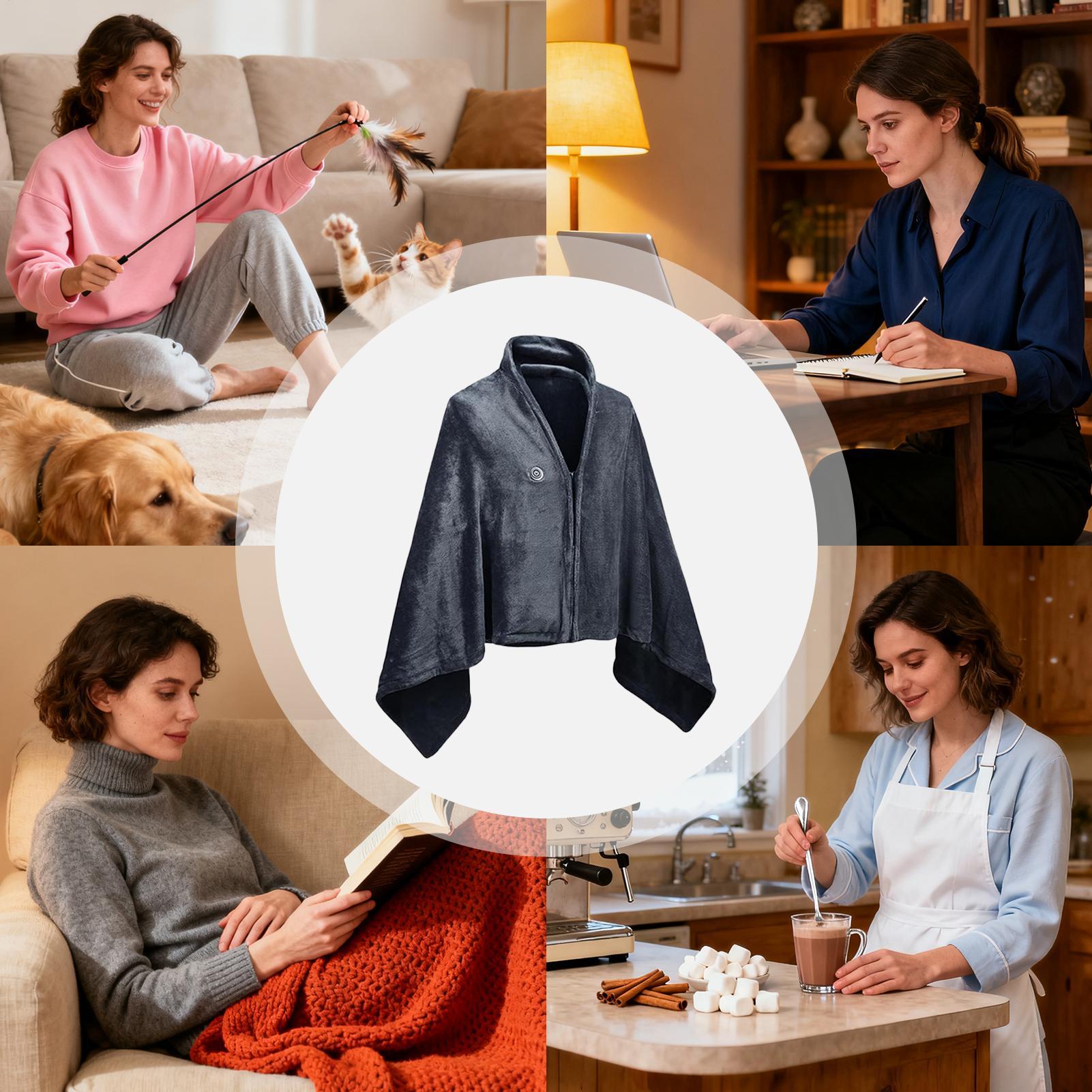 Portable Heated Shawl Wearable - đánh giá và giá Electric Blanket Heated