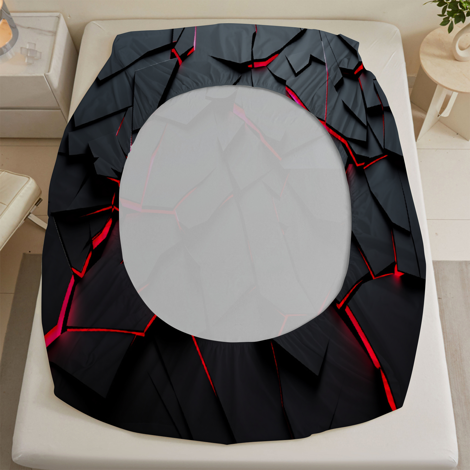 3Pcs Lightning Glow Fitted She - đánh giá và giá Home Textiles Discount